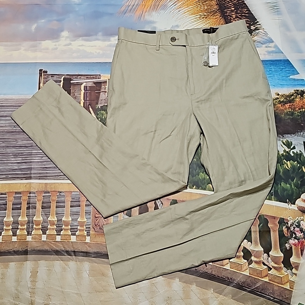 Banana Republic‎ Tailored Fit Tan Pants Size 32x30 NWT